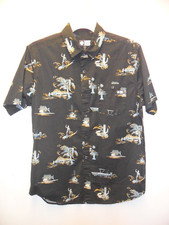 SALTY CREW Men's S/S Button Shirt PESCADOR - BLK - Small - NWT - LAST ONE
