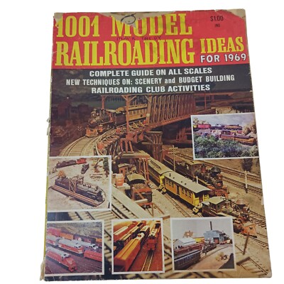 1001 Model Railroading Ideas Magazine Back Issue Summer 1969 Scenery Budget 