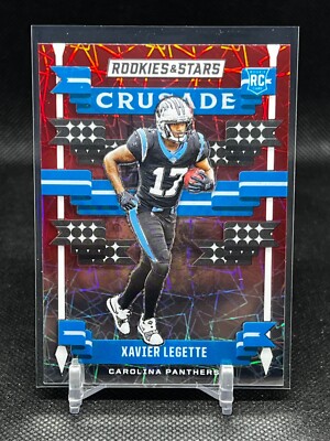 2024 Rookies & Stars Longevity Red Lazer Crusade Xavier Legette #C-XLE RC