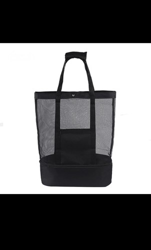 Mesh Beach Bag with Cooler Beach Totes Bags for Women Large Beach Tote Waterp... - Picture 3 of 5