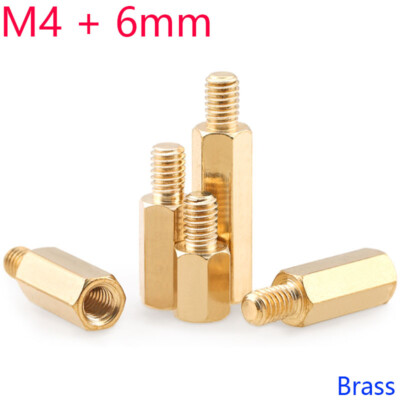 M4 Hex Brass Spacer Screw PC Case Motherboard Standoff Riser Female-Male Screws