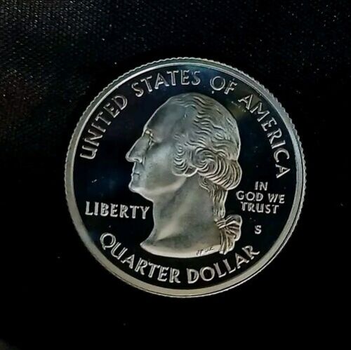 2001-S Cameo PROOF 90% SILVER "New York" STATE Washington Quarter! Free Shpg! - Picture 5 of 6