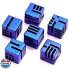 FONVGOGO Line Metal D6 Dice 16mm, Die 6 Unique Dice Set Great for DND RPG Dun