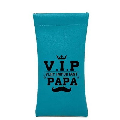 Housse etui a lunettes bleu papa VIP personnalisable 3666572752678