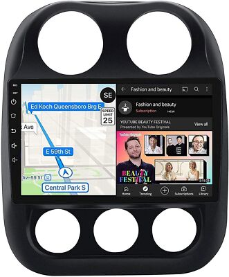 For Jeep Compass Patriot 2010-2016 Car Radio Android12 Carplay GPS Stereo 32GB