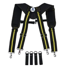 Trigger Snap Hook End Construction Work Suspender With Gel Pad Detachable Phone 