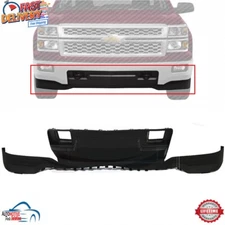 NEW FRONT BUMPER FILLER & VALANCE PANEL 2PCS FOR 2014-2015 CHEVY SILVERADO 1500