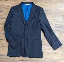 J Lindeberg 34 EU 44L Navy Blue Hopper Soft Wool Triple Patch Pocket Blazer XS