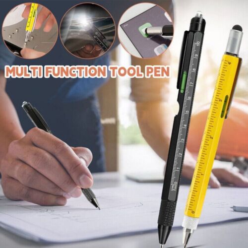 8 in 1 Multi-Function Pen Ruler Ballpoint Pen Gadget New Multitool Pen - Picture 1 of 10
