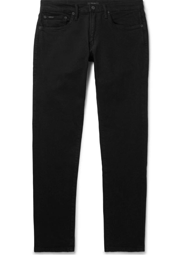 Поло Ralph Lauren The Eldridge Skinny, черное, 32 X 32