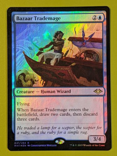 FOIL Bazaar Trademage x1 Modern Horizons 1x MTG Magic the Gathering - Picture 1 of 1
