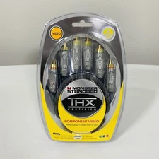 Monster Standard THX V100CV 4' Component Video Cable New/Sealed