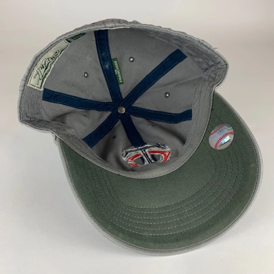 Minnesota Twins MLB Gray 47 Brand Franchise Fitted Hat Mens Medium - Image 4 of 4