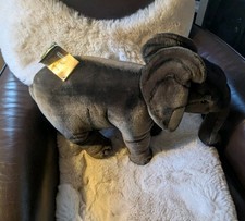 FAO Schwartz Hansa Portraits of Nature Realistic Elephant Posable Plush 18"