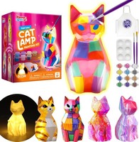 DIY Cat Lamp Kit Arts and Crafts for Kids Age 6-12 Night Light Painting