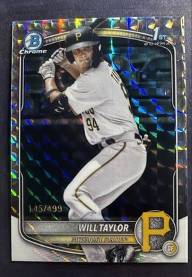 2025 Bowman Chrome - Prospects Will Taylor #BCP-179 Geometric Refractor /499(RC)