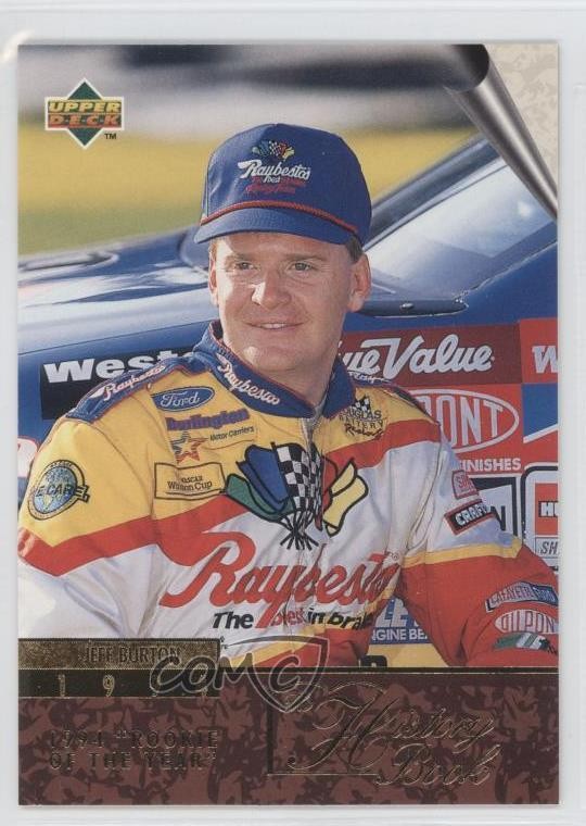 1996 Upper Deck History Book Jeff Burton #143 0s5