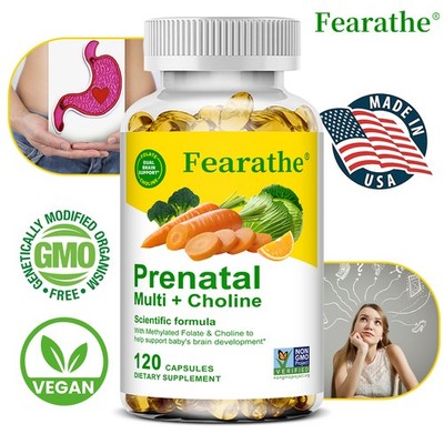Prenatal Vitamin Mineral Supplements Bones Supports Maternal Health 120 Pills US