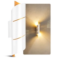 Wandleuchte Vyra Line Weiß Up & Down Mit G9 Led 3W Warmweiß Dimmbar Wandlampe