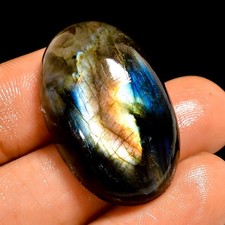 36 Ct Natural Labradorite Oval Cabochon Loose Gemstone For Pandant 29X18X8 mm