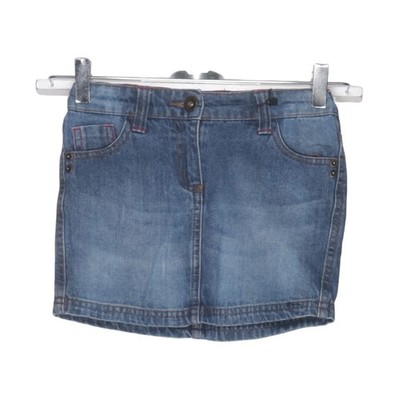Pepperts, Jeansrock, Größe: 128, Blau/Pink, Baumwolle, Einfarbig, Denim #CKt