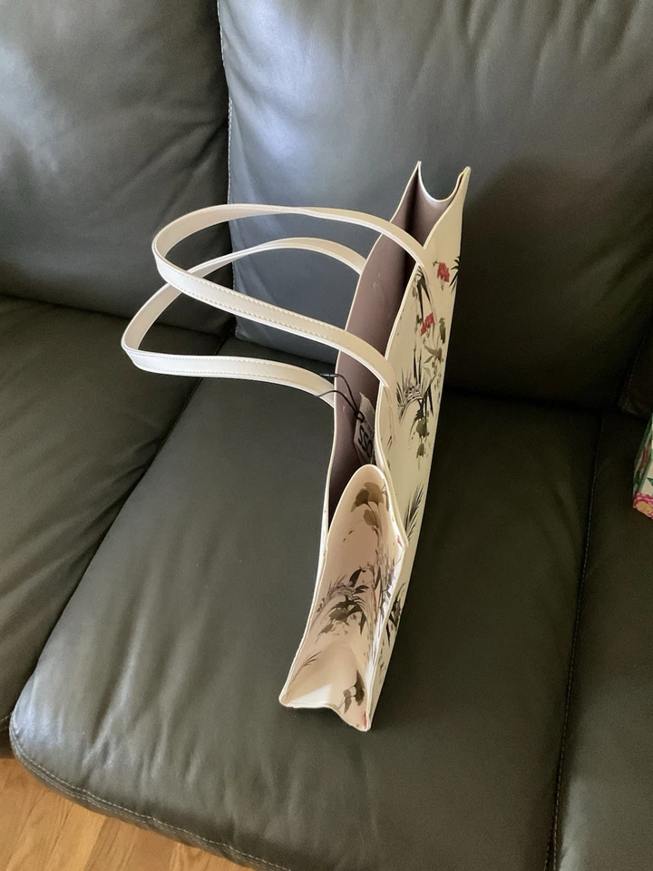 Bolso de mano/bolso de mano Ted Baker floral blanco roto nuevo con etiquetas. Foto 3 de 4