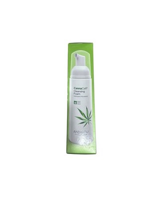 Andalou Naturals CannaCell Cleansing Foam Hemp Stem Cells Gluten Free 5.5 Fl Oz