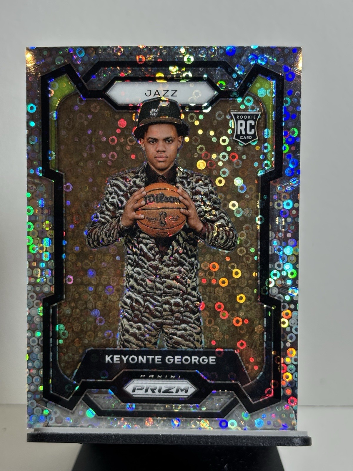 Keyonte George 2023-24 Prizm Rookie Variation Fast Break Prizm #127 (RC) - Utah