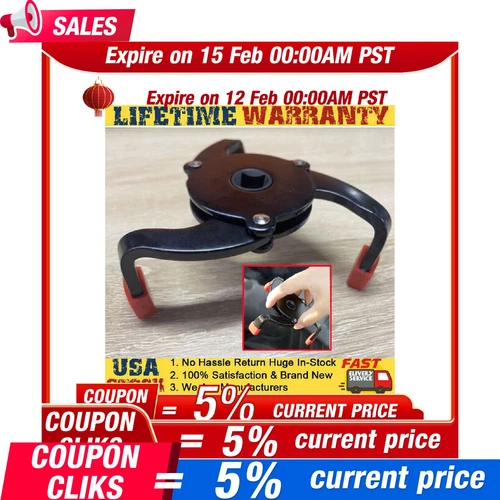 1PC UNIVERSAL CAR 3 JAWS OIL FILTER WRENCH ADJUSTABLE SPANNER REMOVER