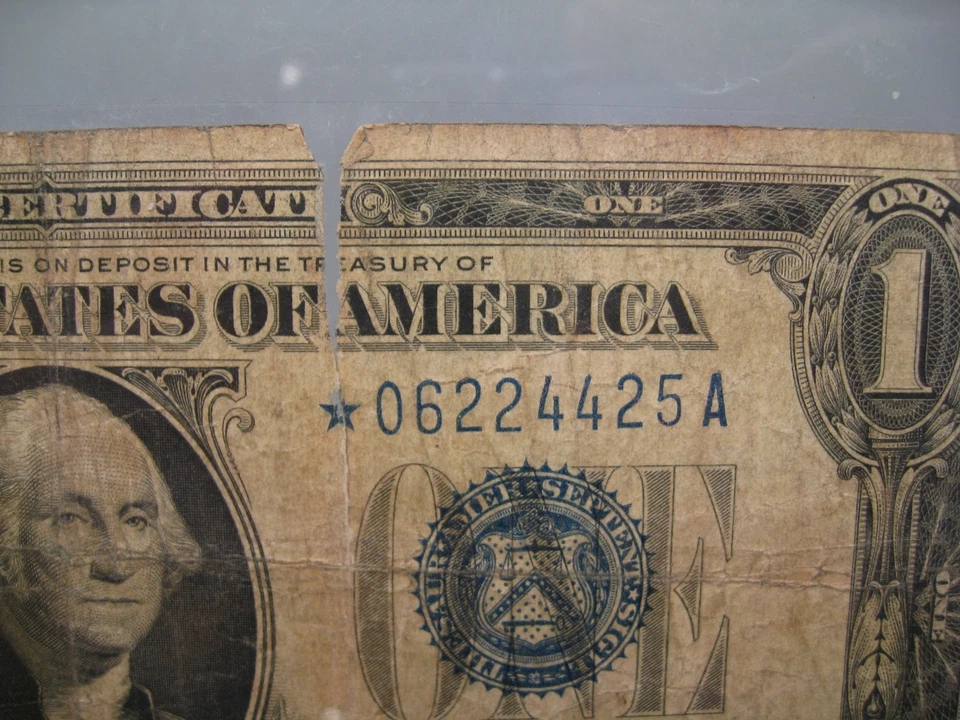 1934 ⭐️ Star ⭐️ $1 "FUNNY BACK" ONE DOLLAR Silver Certificate. - Image 4 of 4
