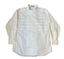 ISSEY MIYAKE 90s Vintage Pleated Stand Collar Cotton Shirt Size M Made in Japan
