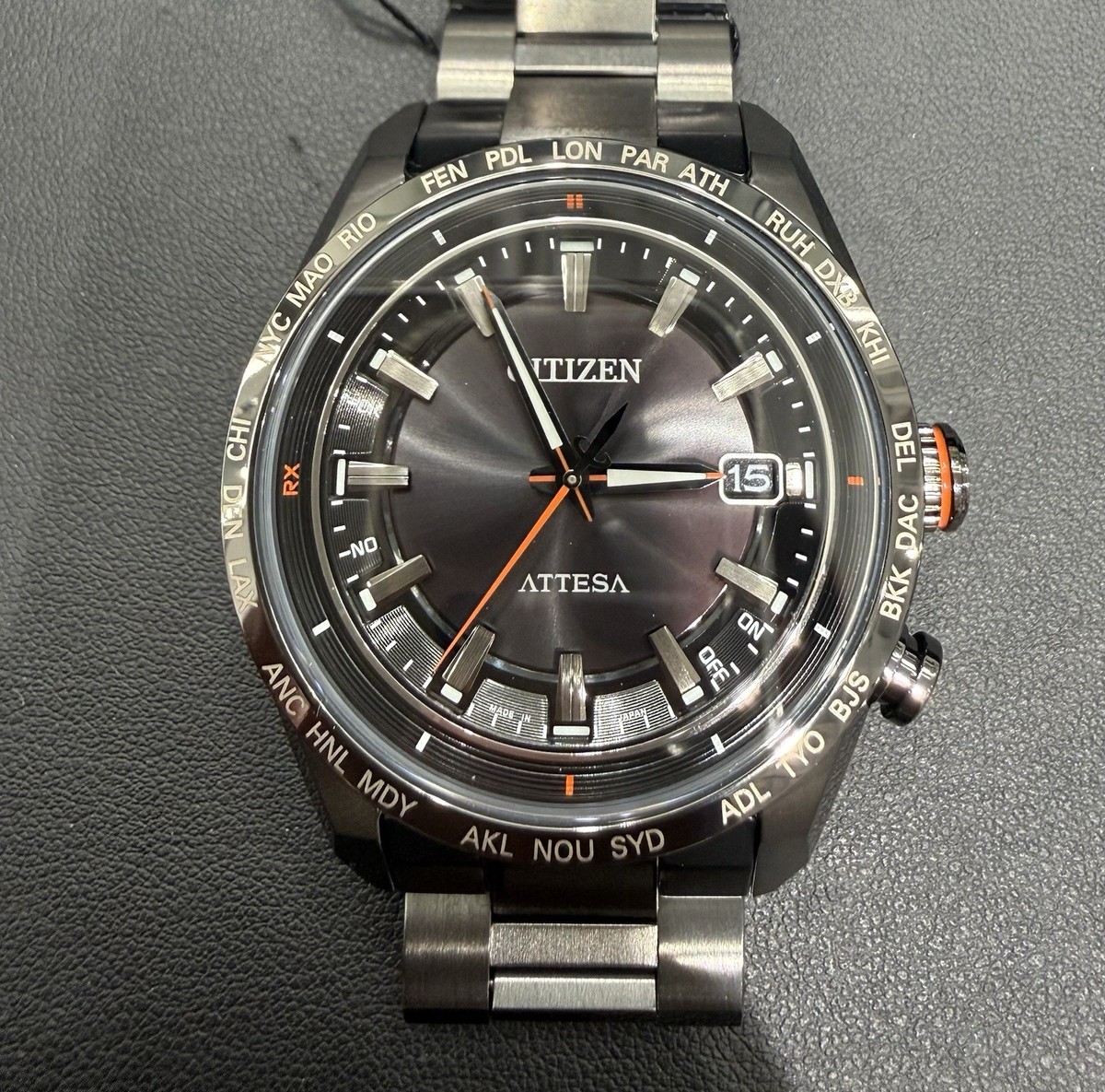 【美品】CITIZEN ATTESA CB0286‐61E Citizen ATTESA CB0286-61E Eco-Drive Radio Controlled Titanium