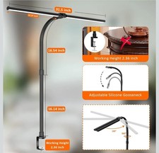 Double Head LED Desk Lamp Architect Desk Lamps for Home Office Black