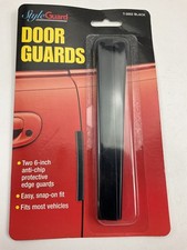 Cowles T3002 Black Deluxe Door Guards - Two 6 Anti-chip Strips Self-adhesive