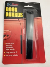 COWLES T3002 Black Deluxe Door Guards - Two 6" Anti-chip Strips, Self-adhesive