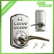 Keypad Door Lock with Handle, Keyless Entry, Electronic Lock, Auto Lock, Passage