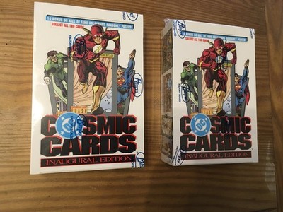 (2) 1991 DC Cosmic Cards Inaugural Edition Factory Sealed Boxes 