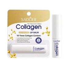 Collagen lip balm -Sadoer Hydrating, Soothing, Long-Lasting lip Protection,