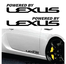 Black Pair Powered by LEXUS Sport Racing Decal sticker emblem logo