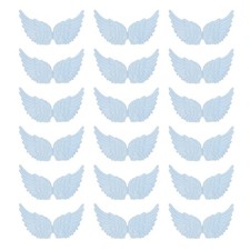 18Pcs Angel Wings for Crafts, Blue Wings Angel Wings 5.3 Inch 