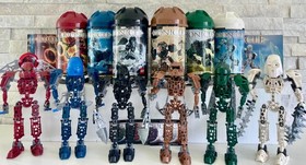 Bionicle Toa Metru Set of 6: 8601-8606 w/ Canisters, 5/6 Kanoka Cards & Manuals