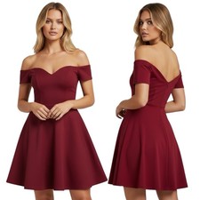 NASTYGAL BURGUNDY SWEETHEART DRESS SZ MEDIUM - NEW, NO TAGS