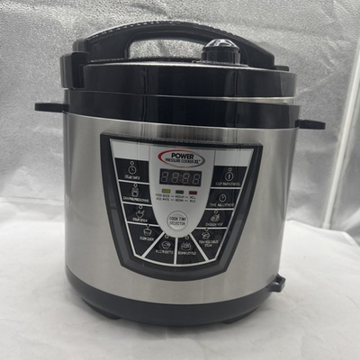 #ad Power Pressure Cooker XL 8 Quart Silver Black PPC780 Tested Works $74.99
