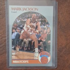 1990-91 NBA Hoops Mark Jackson #205 New York Knicks Base Card 