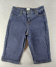 Levi's 512 Women's Capri Jeans Size 12 Blue Perfectly Slimming Mid 14.5" Denim