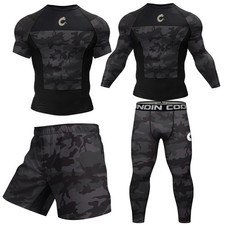 No Gi BJJ Jiu Jitsu T-shirt +MMA Shorts Sets Boxing Rashguard for Men Jiu Jitsu