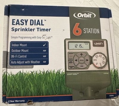 Orbit Easy Dial 6 Station Sprinkler Timer 57596 Easy Programming Missing Manual