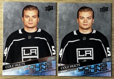 Lot of (2) 2020-21 Upper Deck Extended Series Young Guns #724 - Cole Hults Kings