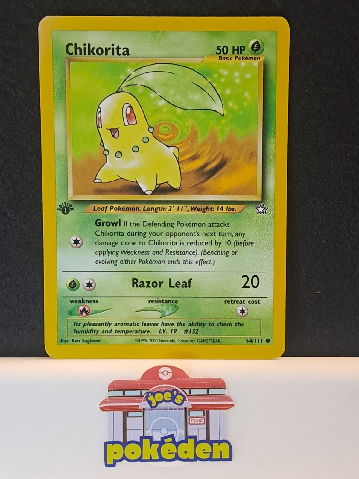 Pokémon TCG Chikorita Neo Genesis 54/111 1st edition Common NM