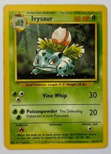 Ivysaur 30/102 Base Set Pokemon Card 1999 WOTC Vintage